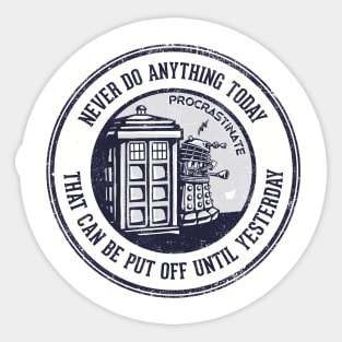 Procrastinate Sticker